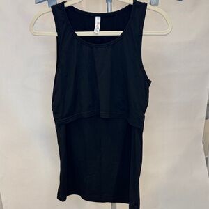 Latched Mama Nursing Black Tank Top